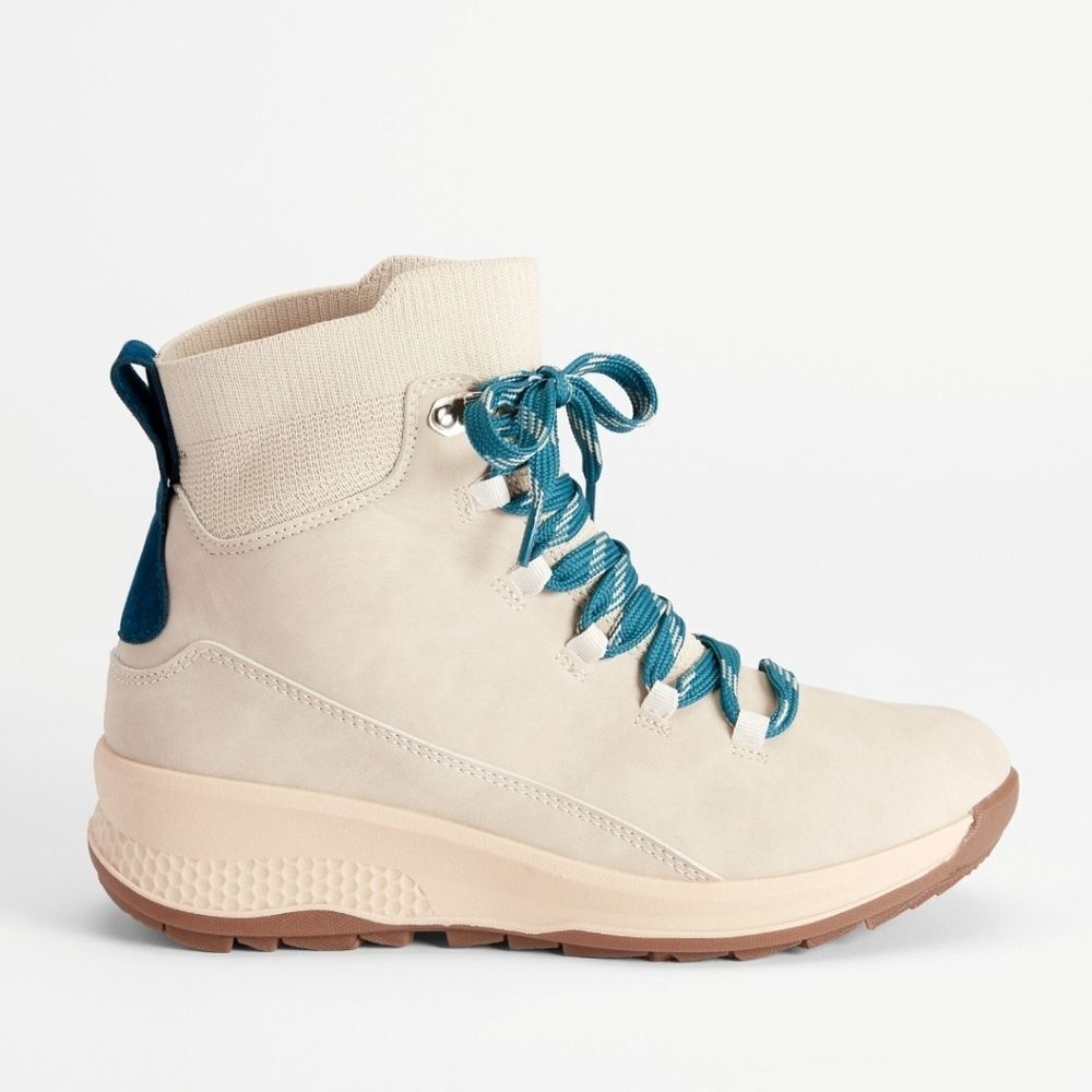 Maurices Addie Hiker Hybrid Nubuck Leather Boot in Natural Stone Size 8